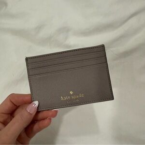 Kate Spade Sparkly Taupe Card Holder